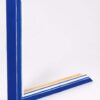 Wissellijst hout F302 3D Blauw met witte space