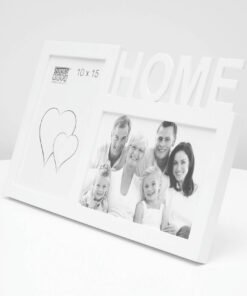 Multifotolijst 2x10x15 wit voor 2 foto’s - HOME