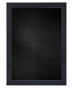 Krijtbord met houten lijst - Zwart ingewassen - 20mm