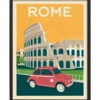 Ingelijste poster: Vintage Rome