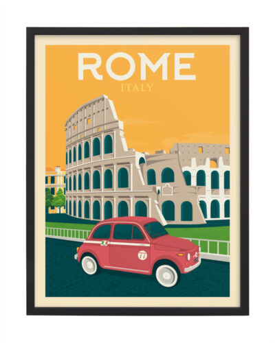Ingelijste poster: Vintage Rome