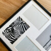Multi-fotolijst in zwart hout voor 4 foto's - 10x15