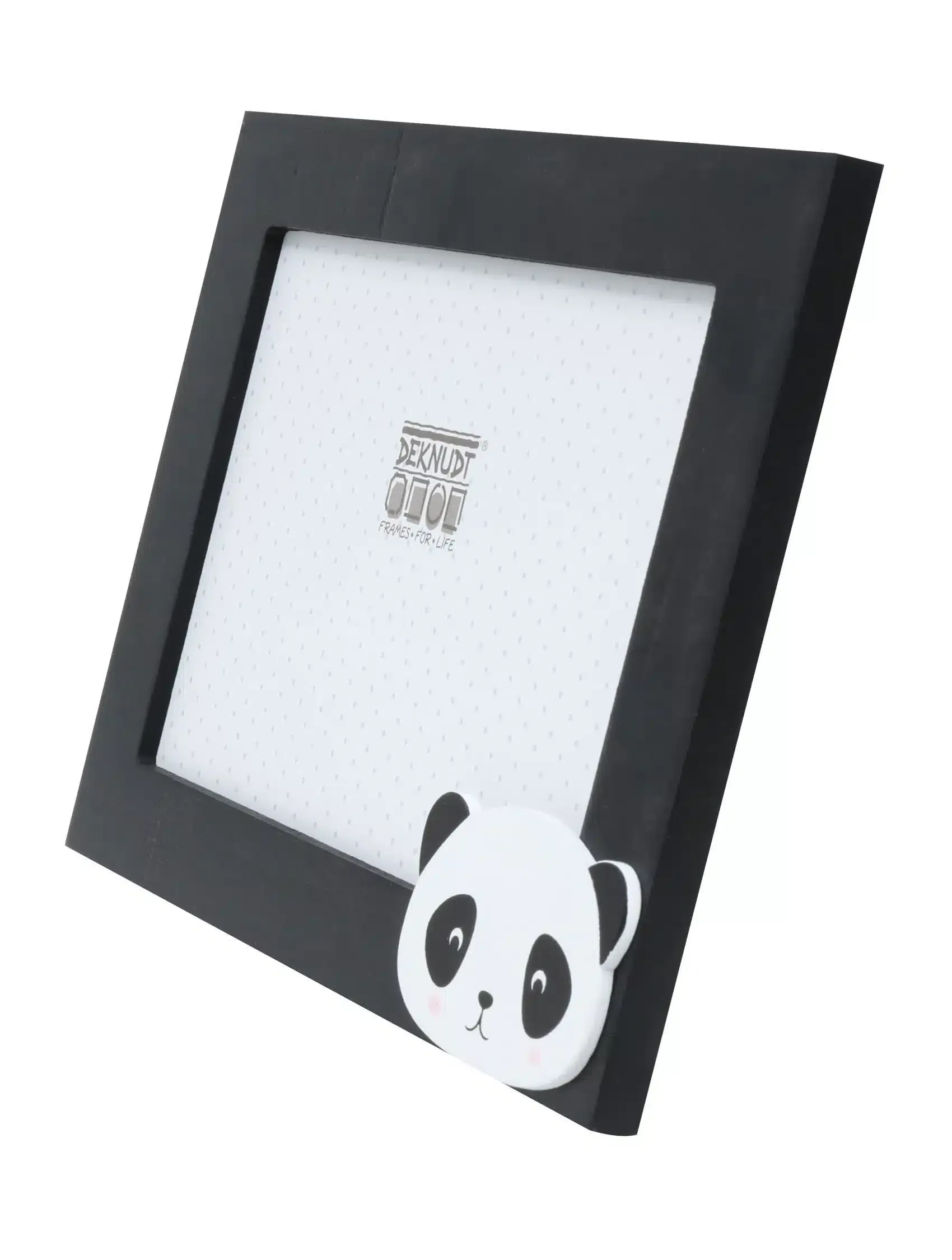 Houten fotolijst in zwart met panda