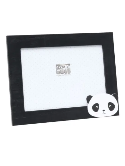 Houten fotolijst in zwart met panda